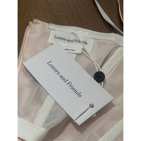 Lovers and Friends The Kim Gown in Blush XSmall New Womens Long Maxi Dress - Picture 8 of 9